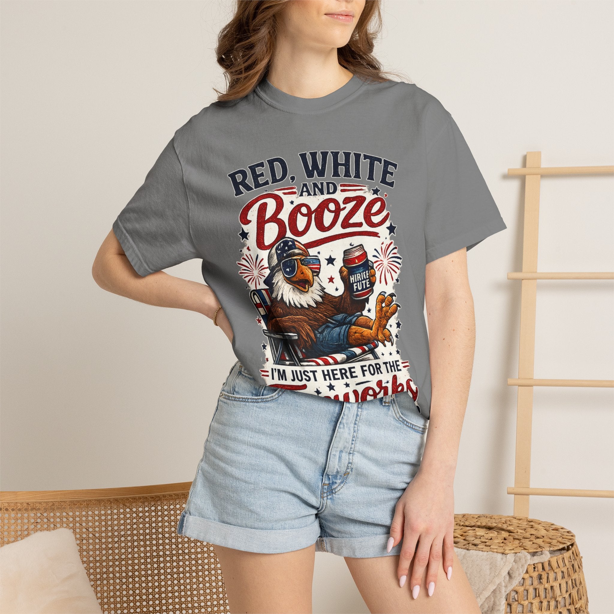 Red, White and Booze Fireworks T-Shirt