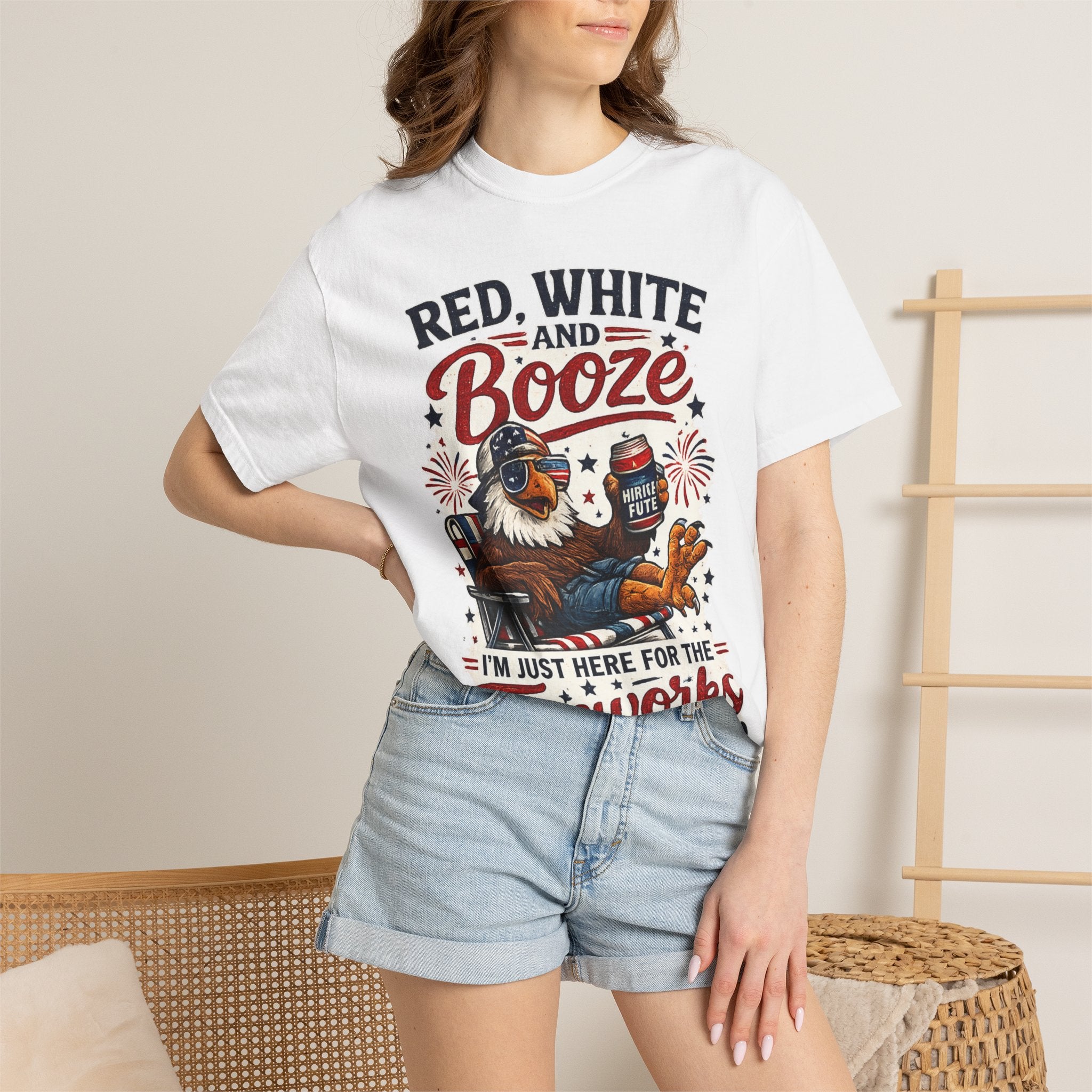 Red, White and Booze Fireworks T-Shirt